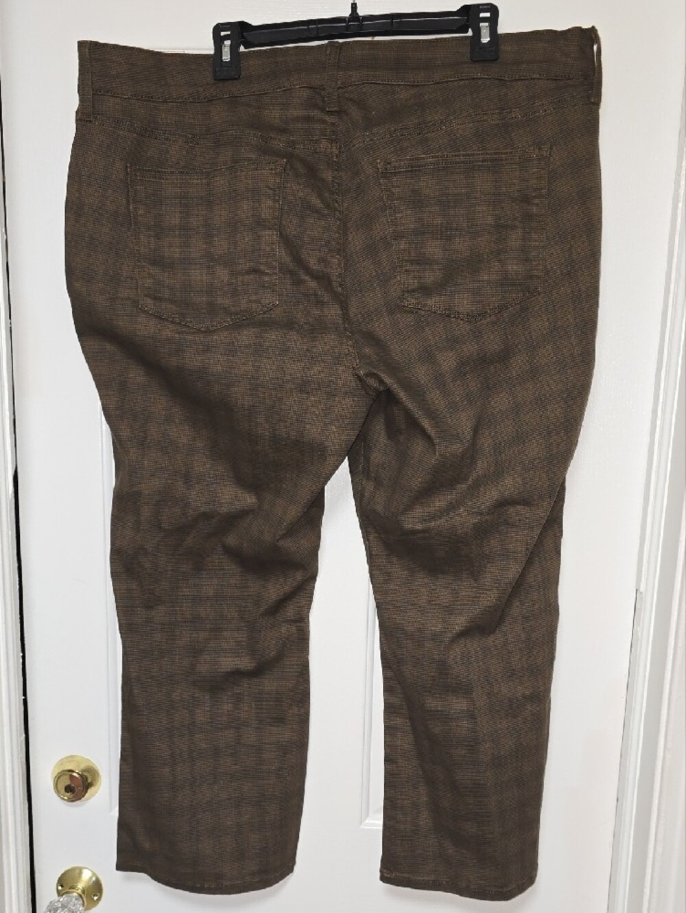 St. John's Bay Brown Plaid Kick Crop Pants Size 18W - Picture 6 of 11